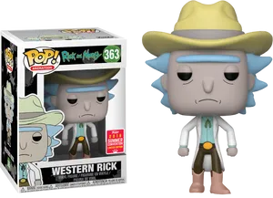 Western Rick Funko Pop PNG Image