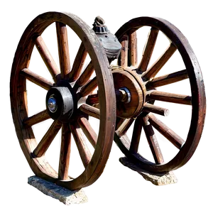 Western Wagon Wheel Graphic Png Cof62 PNG Image