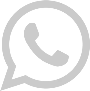 Whats App Logo Blackand White PNG Image