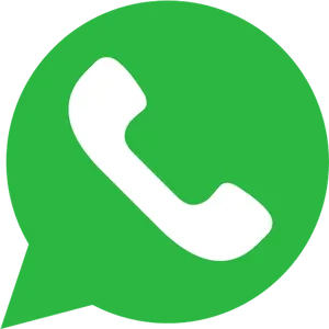 Whats App Logo Green Background PNG Image