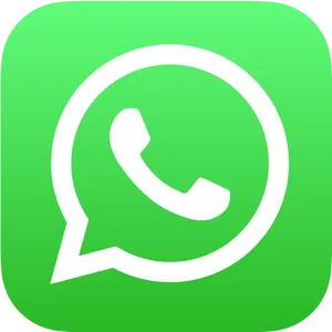 Whats App Logo Green Background PNG