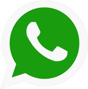 Whats App Logo Green Background PNG Image