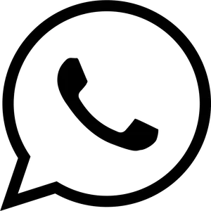 Whats App Logo Outline PNG Image