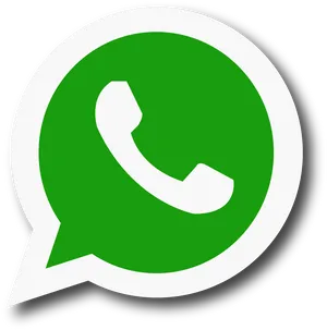 Whats App Logoon Black Background PNG Image