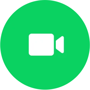 Whats App Video Call Icon Green Background PNG Image