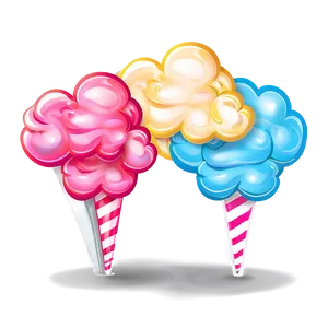 Whimsical Cotton Candy Clouds Png Frx PNG Image