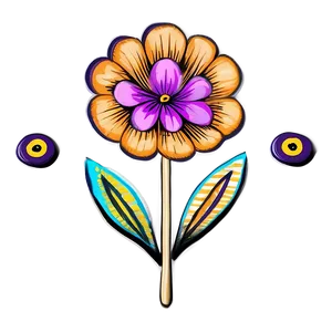 Whimsical Flower Drawing Png 85 PNG Image