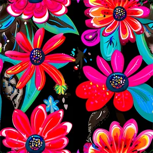 Whimsical Flowers Png 06292024 PNG Image