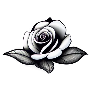 Whimsical Rose Black And White Png Xcs PNG Image