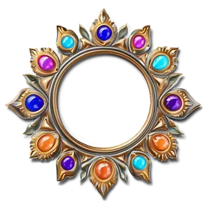 Whimsical Token Frame Art Png Bbk93 PNG Image