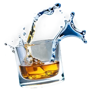 Whiskey Glass With Splash Png 66 PNG Image