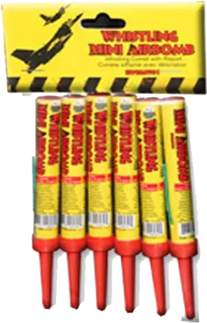 Whistling Mini Airbombs Fireworks Pack PNG Image