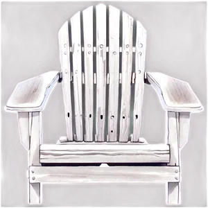 White Adirondack Chair Png 06292024 PNG Image