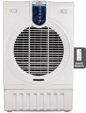 White Air Coolerwith Remote Control PNG Image