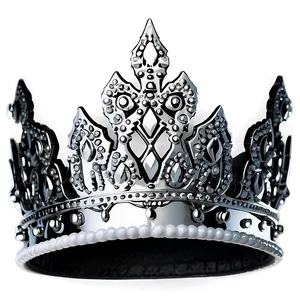 White And Silver Crown Png Snv58 PNG Image