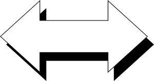 White Arrow Graphic PNG Image