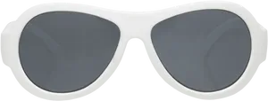 White Aviator Sunglasses PNG Image