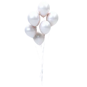 White Balloon Bunch Png Btj PNG Image