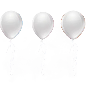 White Balloons Png 71 PNG Image