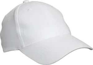 White Baseball Cap Isolated PNG Image