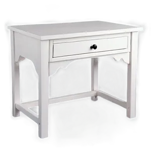 White Bedside Table Png 06122024 PNG Image