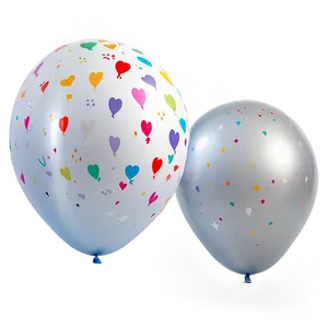 White Birthday Balloon Png 06212024 PNG Image