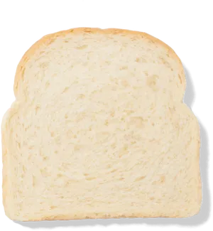 White Bread Slice Black Background PNG Image