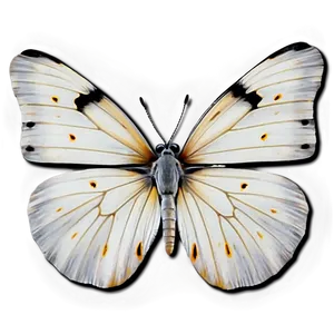 White Butterfly On White Png 69 PNG Image