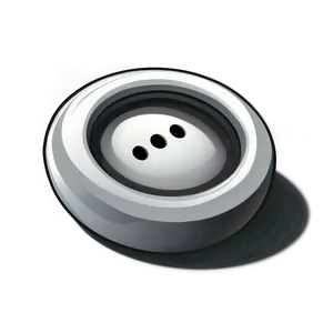 White Button With Shadow Png Mjn75 PNG Image