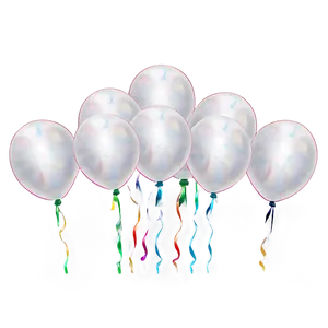 White Celebration Balloons Png Opu49 PNG Image