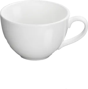 White Ceramic Coffee Cup PNG Image