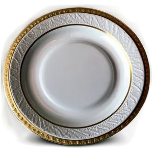 White Charger Plate Png Ftj61 PNG Image