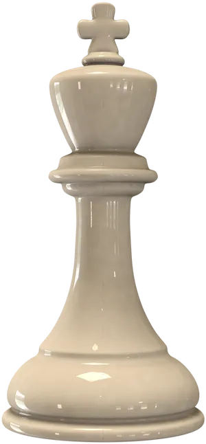 White_ Chess_ King_ Piece PNG Image