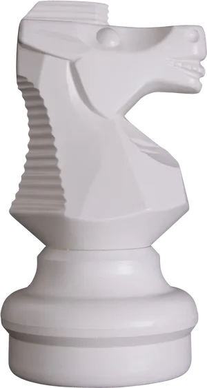 White Chess Knight Piece PNG Image