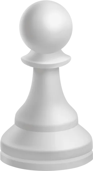 White_ Chess_ Pawn_ Illustration.png PNG Image