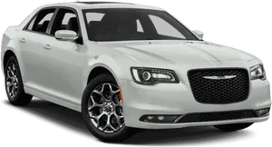 White Chrysler300 Sedan2023 PNG Image