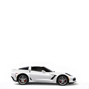 White Corvette Png 06252024 PNG Image