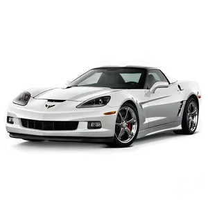 White Corvette Png 06252024 PNG Image