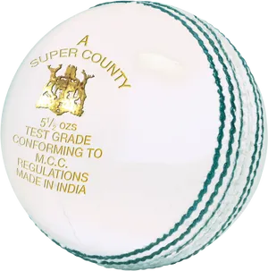 White Cricket Ball Super County PNG Image