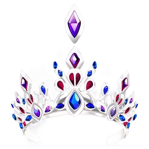 White Crown With Gems Png 06252024 PNG Image