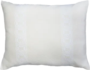 White Decorative Lace Pillow PNG Image