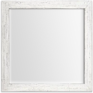 White Distressed Frameon Black Background PNG Image