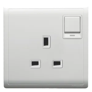 White Electrical Switchand Socket PNG Image