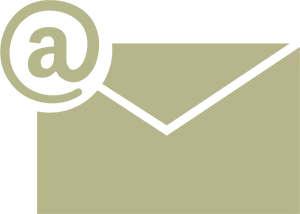 White Email Icon Graphic PNG Image