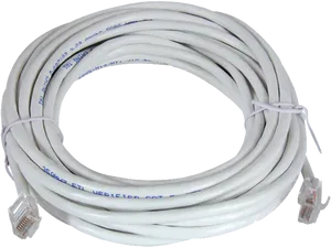 White Ethernet Cable R J45 Connectors PNG Image