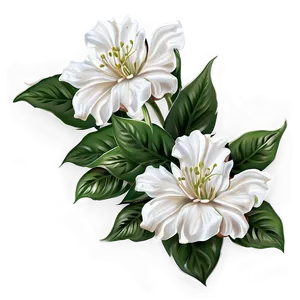 White Flowers Bouquet Png Luk14 PNG Image