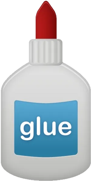 White Glue Bottle Graphic PNG Image