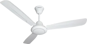 White Havells Ceiling Fan PNG Image