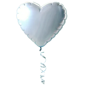 White Heart Balloon Png Hci3 PNG Image