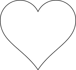 White Heart Icon Black Background PNG Image